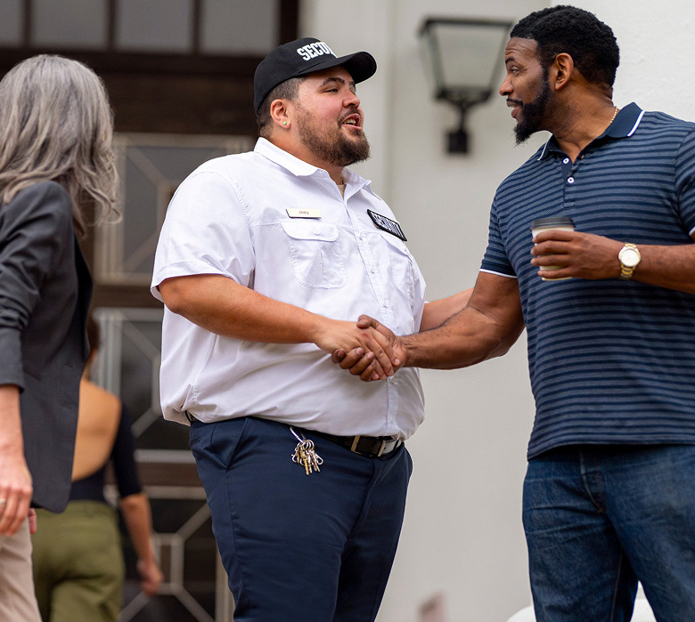 People shaking hands