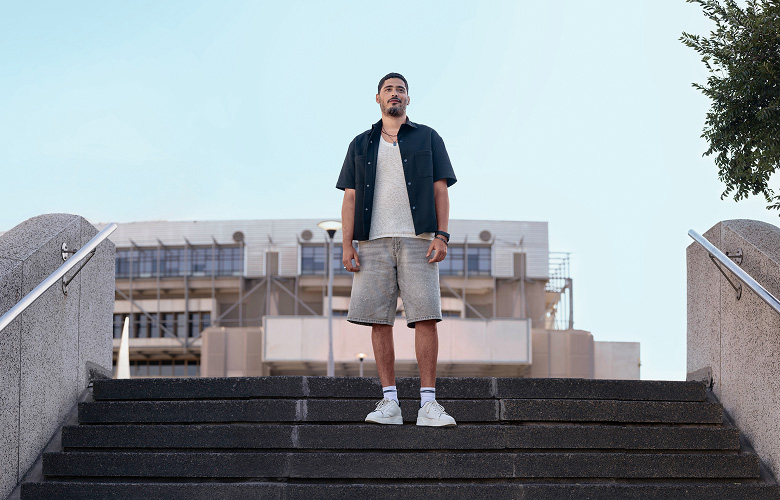 Man walking outdoors